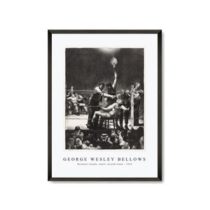 CLUB NIGHT BOXING FIGHT 1907 AMERICAN PAINTING BY GEORGE WESLEY BELLOWS REPRO 