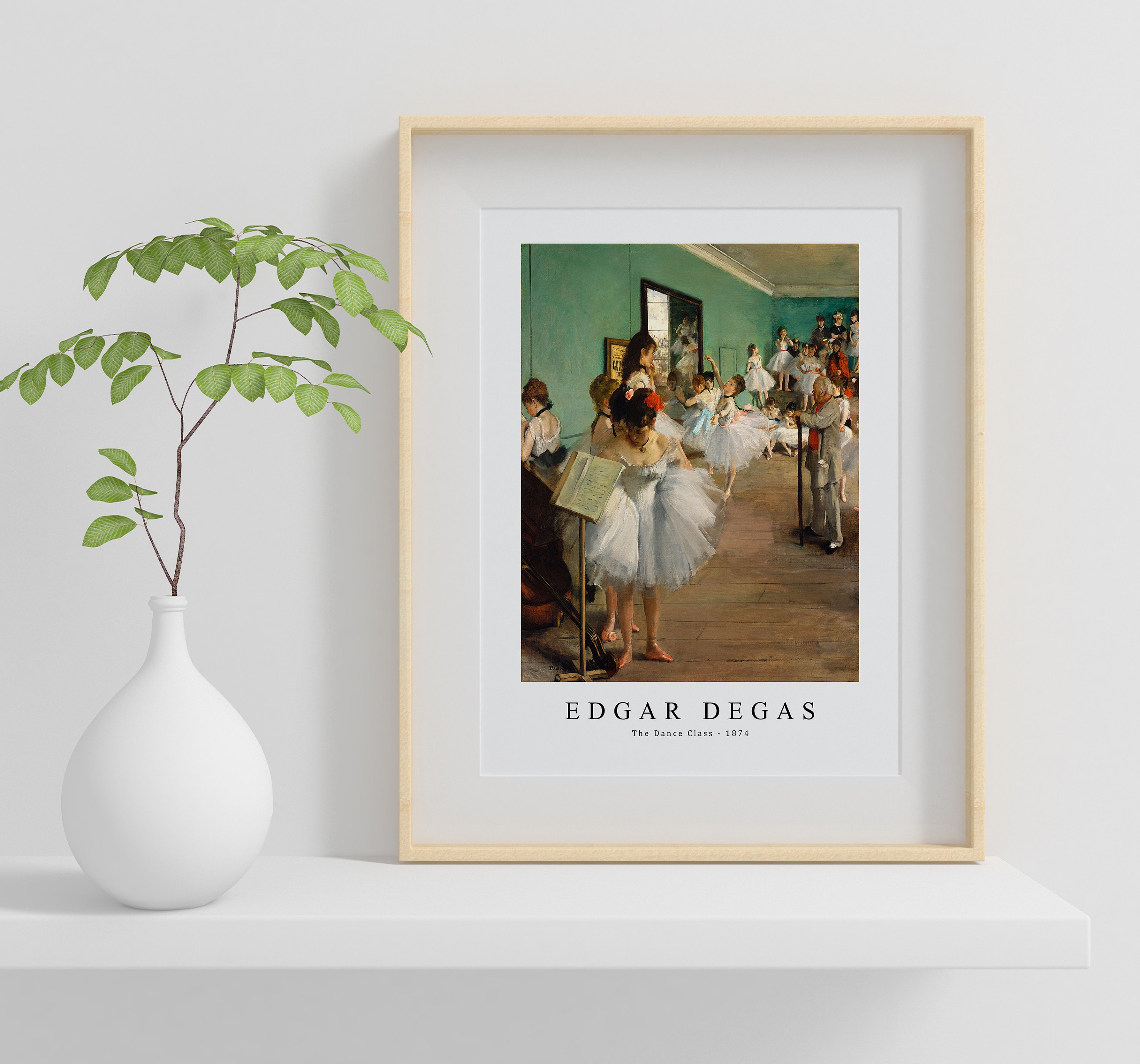 Degas vintage ART poster【踊り子】 Edgar Degas Print, the Dance Class Exhibition Poster