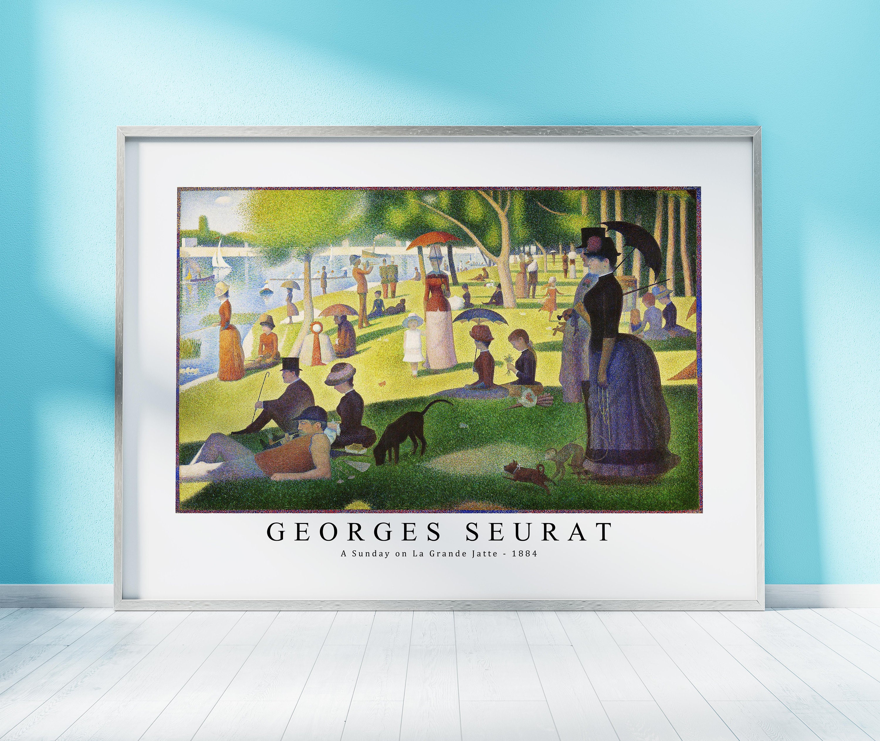 SUNDAY WORKS アートプリント Georges Seurat Art Print | A Sunday on La Grande Jatte 1884