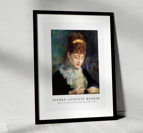 Pierre Auguste Renoir Art Print | Woman Crocheting (femme Faisant
