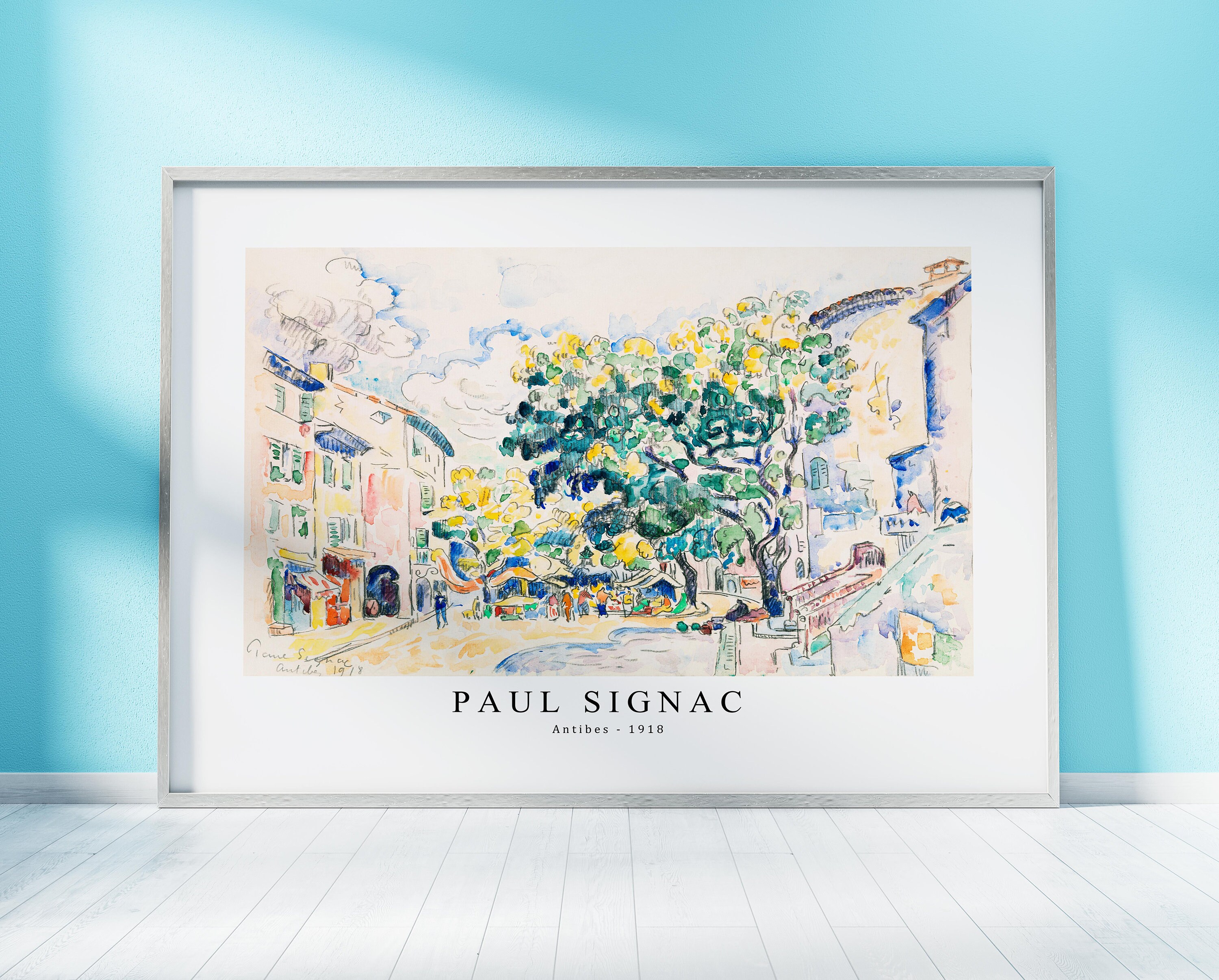 Paul Signac Print Download Digital File - Antibes (ca. 1918) Wall