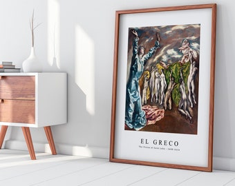 El Greco Art Print | the Vision of Saint John 1608-1614 | El Greco
