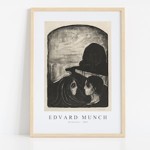 Edvard Munch Print Download Digital File, Edvard Munch - Attraction I 1896 Wall Art, FrameTV Art Download