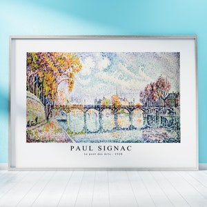Paul Signac Print Download Digital File - Le pont des Arts (1928) Wall Art, Frame TV Art Prints, Wall Decor, Download