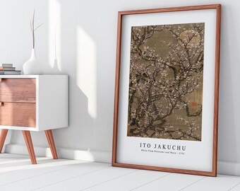 Ito Jakuchu Print Download Digital File - White Plum
