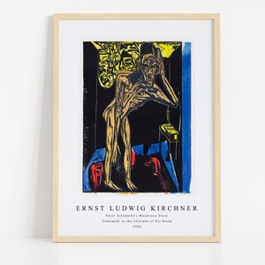 Ernst Ludwig Kirchner Print Download Digital File, Ernst Ludwig Kirchner - Peter Schlemihl&#39;s...... 1915 Wall Art, FrameTV Art Download