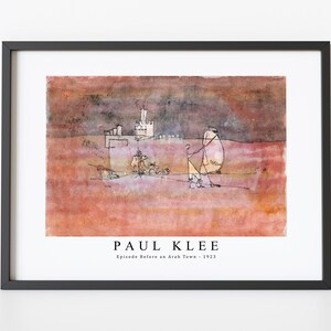 Paul Klee Art Print | Paul Klee-Episode Before an Arab Town 1923 | Paul Klee Wall Art Decor