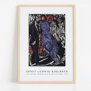Ernst Ludwig Kirchner Print Download Digital File, Ernst Ludwig Kirchner - Peter Schlemihl&#39;s Wondrous... 1915 Wall Art, FrameTV Art Download