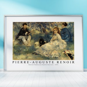 Pierre Auguste Renoir Print Download digitaal bestand, Pierre Auguste Renoir - Henriot Family 1875 Wall Art, FrameTV Art Download