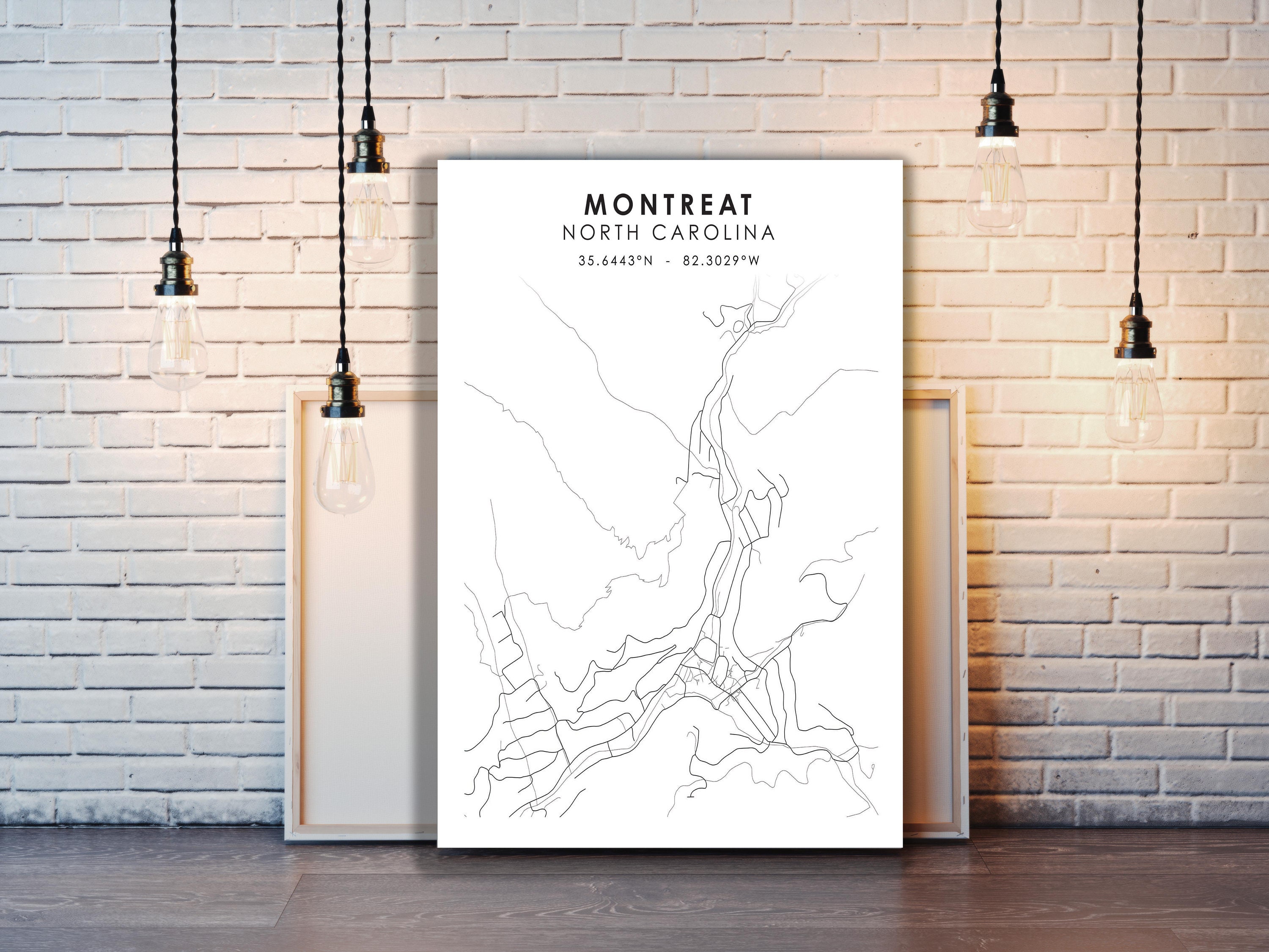 Montreat Map Print Montreat North Carolina Map Print Etsy
