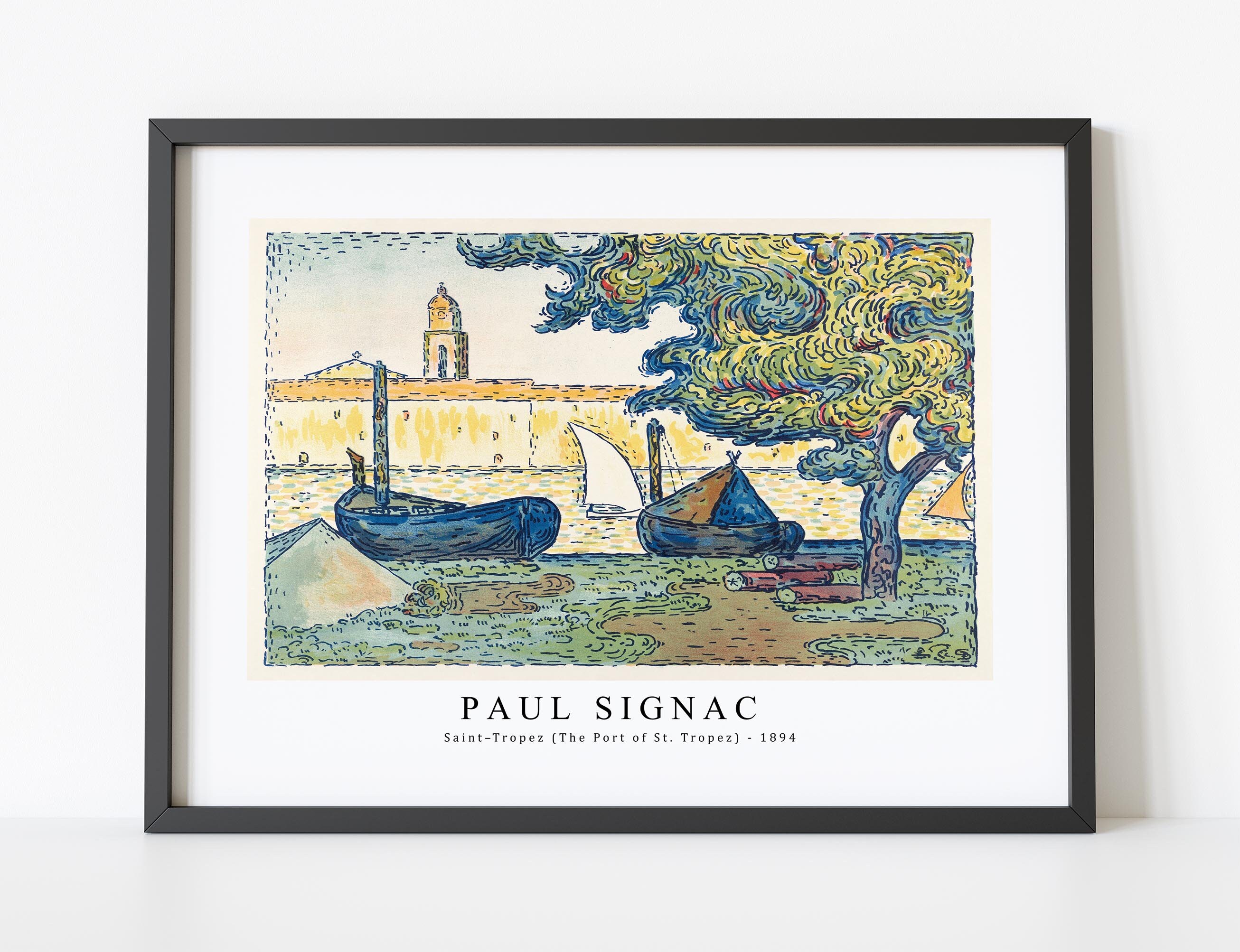 Paul Signac Print Download Digital File - Saint–tropez (the Port