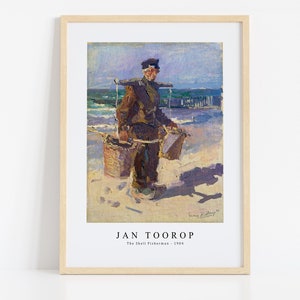Jan Toorop Print Download Digital File - The Shell Fisherman (1904) Wall Art, Frame TV Art Prints, Wall Decor, Download