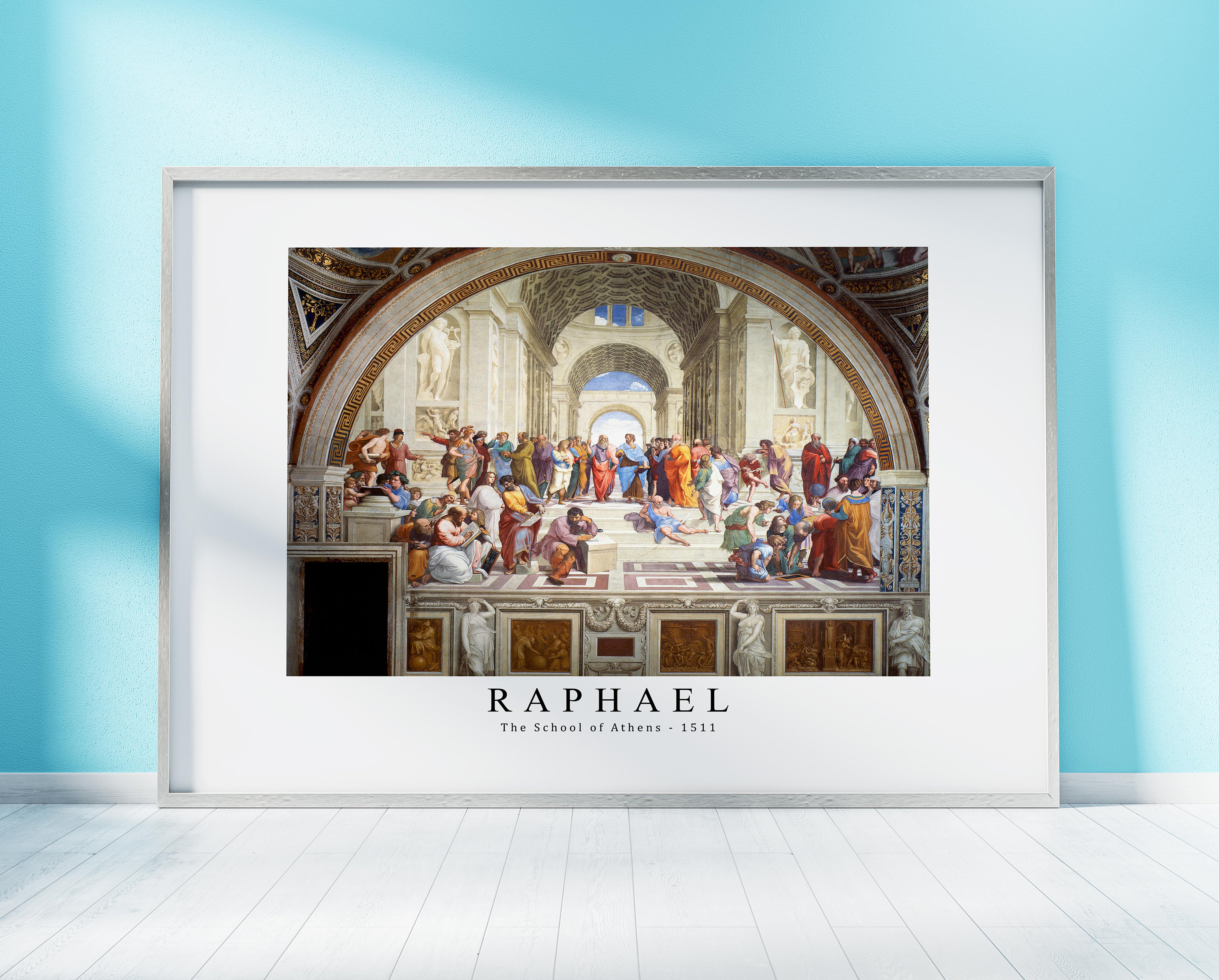 Raphael Print Download Digital File, Raphael -  The School of Athens 1511 Wall Art, FrameTV Art Prints Monet Download Print