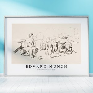 Edvard Munch Print Download Digital File,  Edvard Munch - Alfas Nachkommen 1909Wall Art, FrameTV Art Download