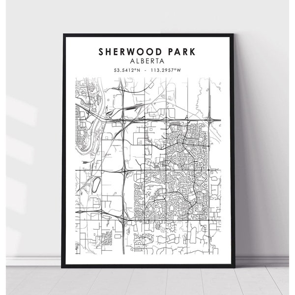 Alberta Map - Etsy