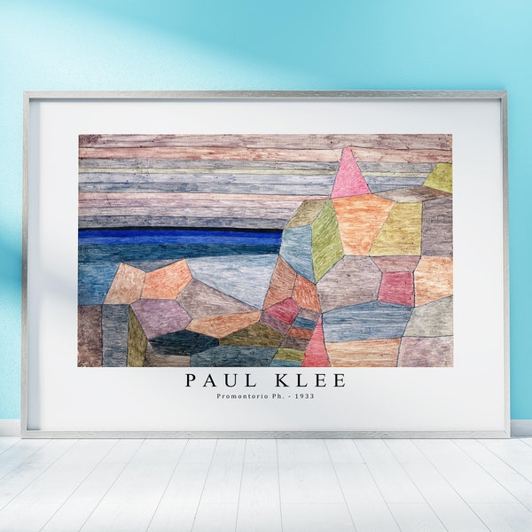 Paul Klee Print Download Digital File, Paul Klee - Promontorio Ph. 1933 Wall Art, FrameTV Art Download