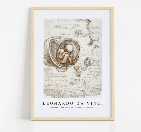Leonardo Da Vinci Print Download Digital File, Leonardo Da Vinci