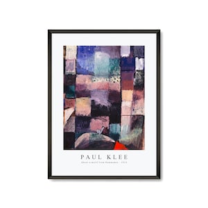 Paul Klee Art Print | Paul Klee-About a motif from Hammamet 1914 | Paul Klee Wall Art Decor