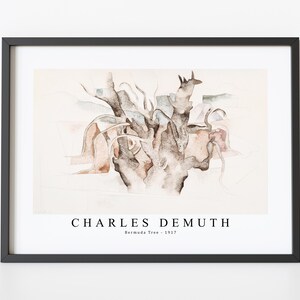 Charles Demuth Art Print | Bermuda Tree-1917 | Charles demuth Wall Art Decor