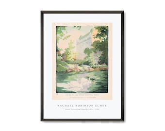Rachael Robinson Elmer - Hotel Plaza from Central Park (1914) |   Rachael Robinson Elmer  Wall Art Decor