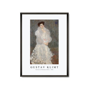Gustav Klimt Art Print | Gustav Klimt Art Canvas | Gustav Klimt-Portrait of Hermine Gallia 1904 | Gustav Klimt Wall Art Decor