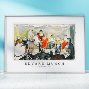 Edvard Munch Print Download Digital File, Edvard Munch - Tingletangle 1895 Wall Art, FrameTV Art Download