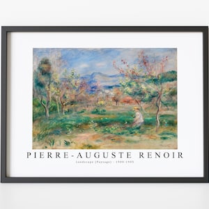 Pierre Auguste Renoir Art Print | Landscape (Paysage) 1900-1905 | Pierre Auguste Renoir Wall Art Decor