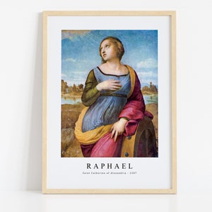 Raphael Print Download Digital File, Raphael - Saint Catherine of Alexandria 1507 Wall Art, FrameTV Art Prints Monet Download Print