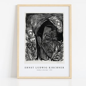 Ernst Ludwig Kirchner Print Download Digital File, Ernst Ludwig Kirchner - The Fifth Bauhaus ......  1919 Wall Art, FrameTV Art Download
