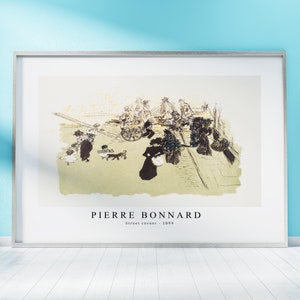 Pierre Bonnard Print Pobierz plik cyfrowy - Róg ulicy (1899) Sztuka ścienna, Ramka TV Sztuka Wydruki, Dekoracja ścienna, Pobierz