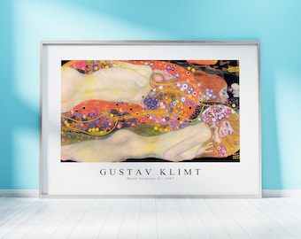 Gustav Klimt Print Download Digital File, Gustav Klimt Water Serpents II 1907  Wall Art, Frame TV Art Prints Monet Download Print