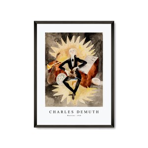 Charles Demuth Art Print | Musician-1918 | Charles demuth Wall Art Decor