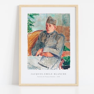Jacques-Emile Blanche Print Download Digital File - Portrait de Françis Poulenc (1920) Wall  Art, Frame TV Art Prints, Wall Decor, Download