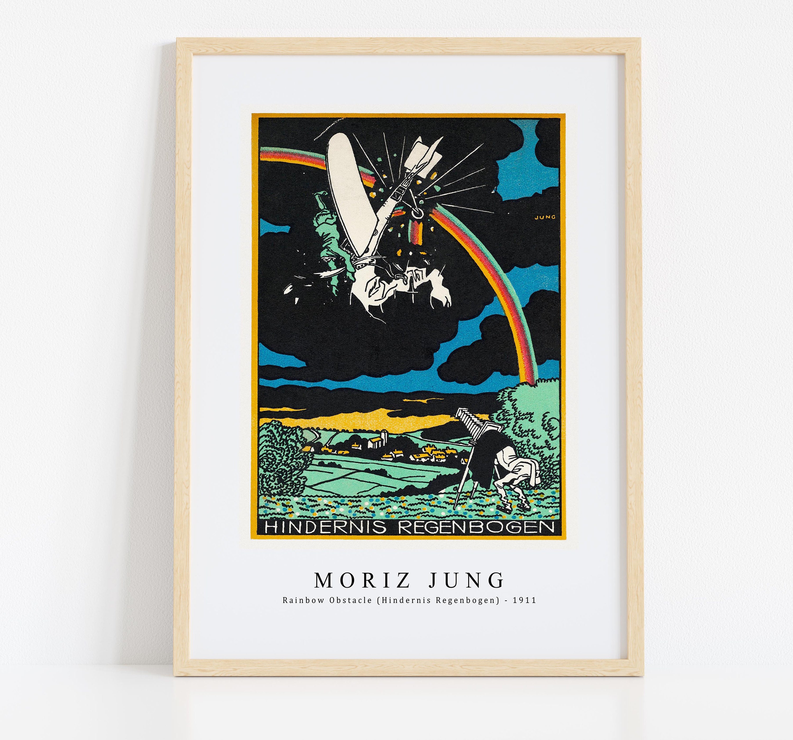 Moriz Jung Print Download Digital File - Rainbow Obstacle