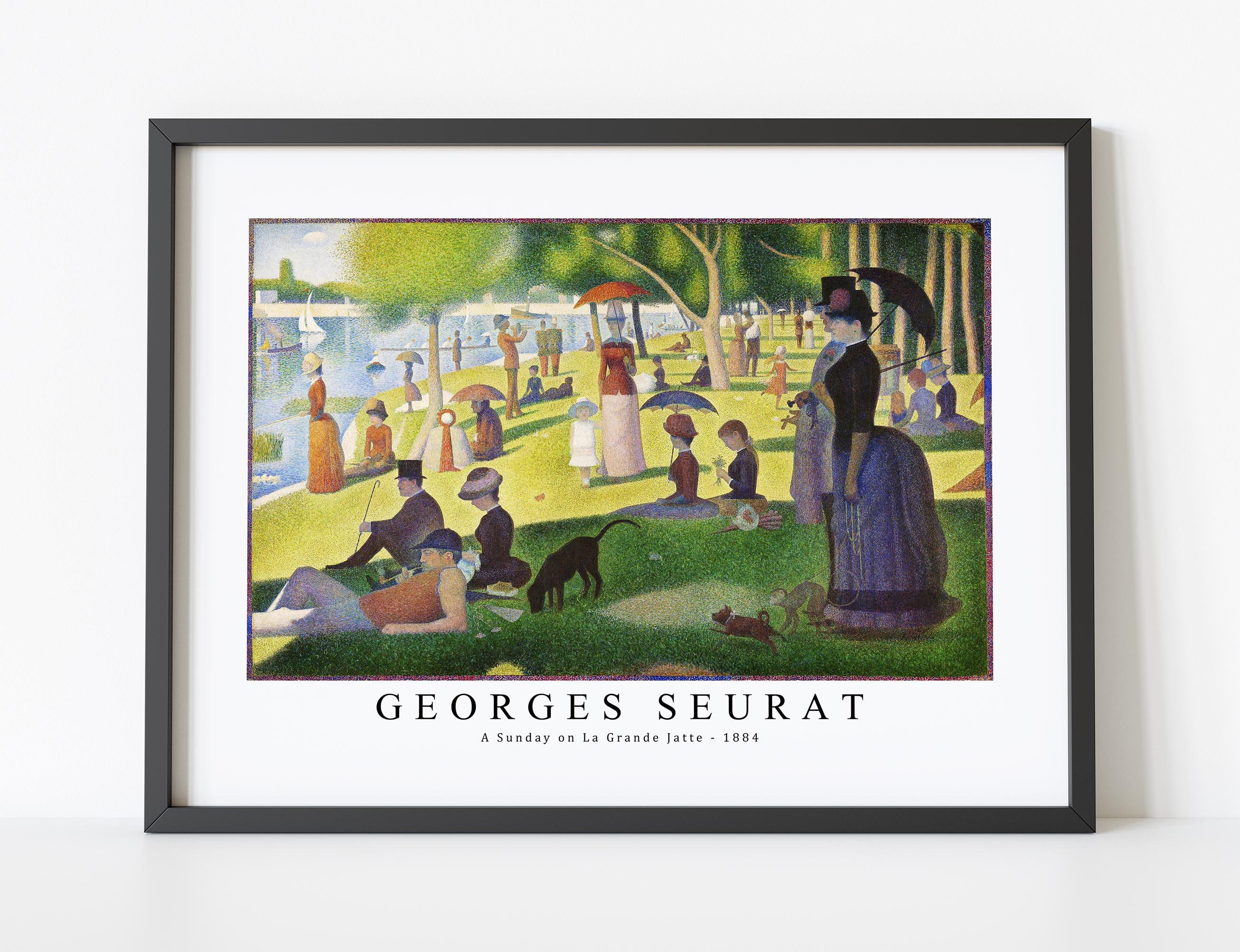 SUNDAY WORKS アートプリント Georges Seurat Art Print | A Sunday on La Grande Jatte 1884