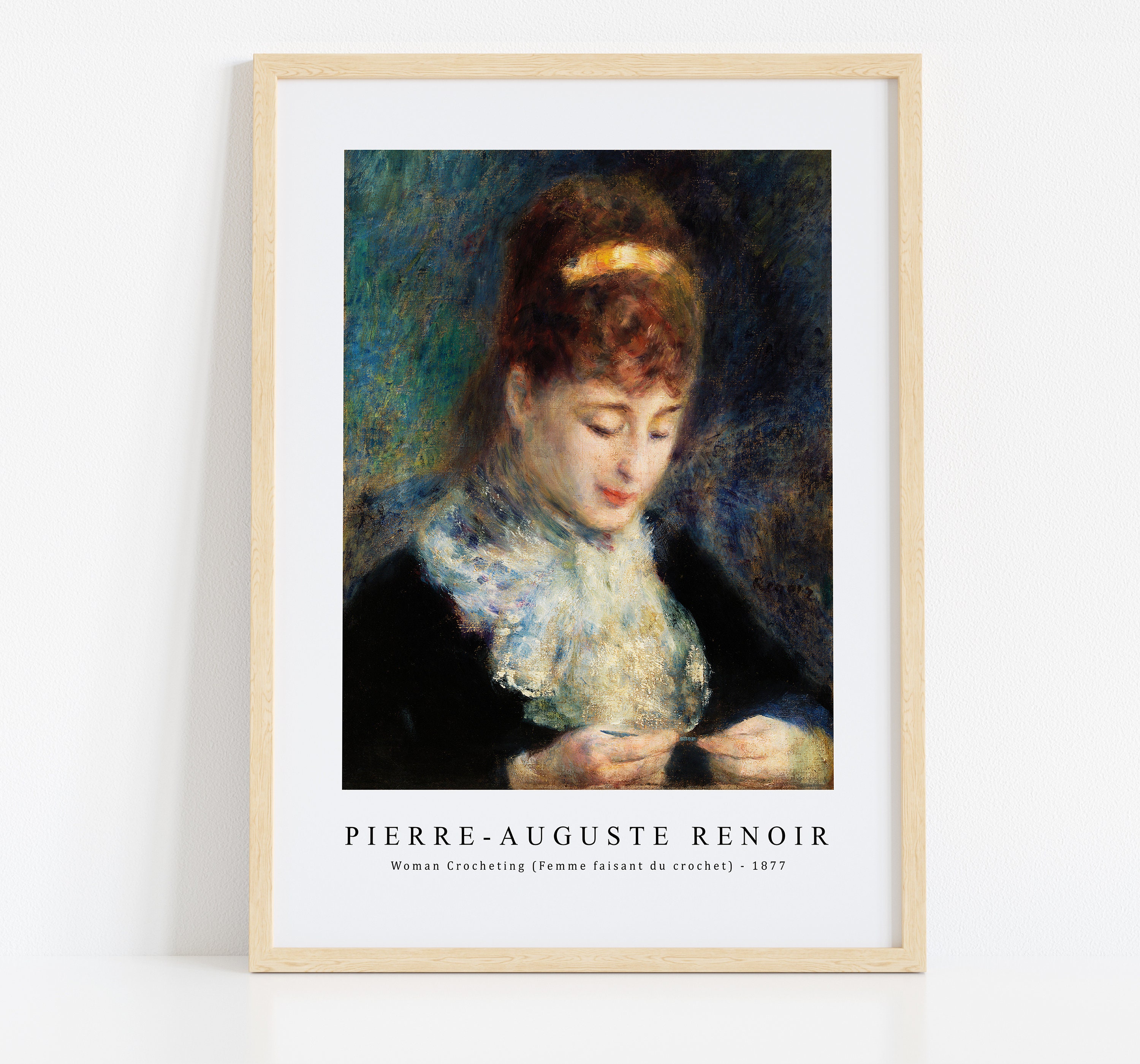 Pierre Auguste Renoir Art Print | Woman Crocheting (femme Faisant