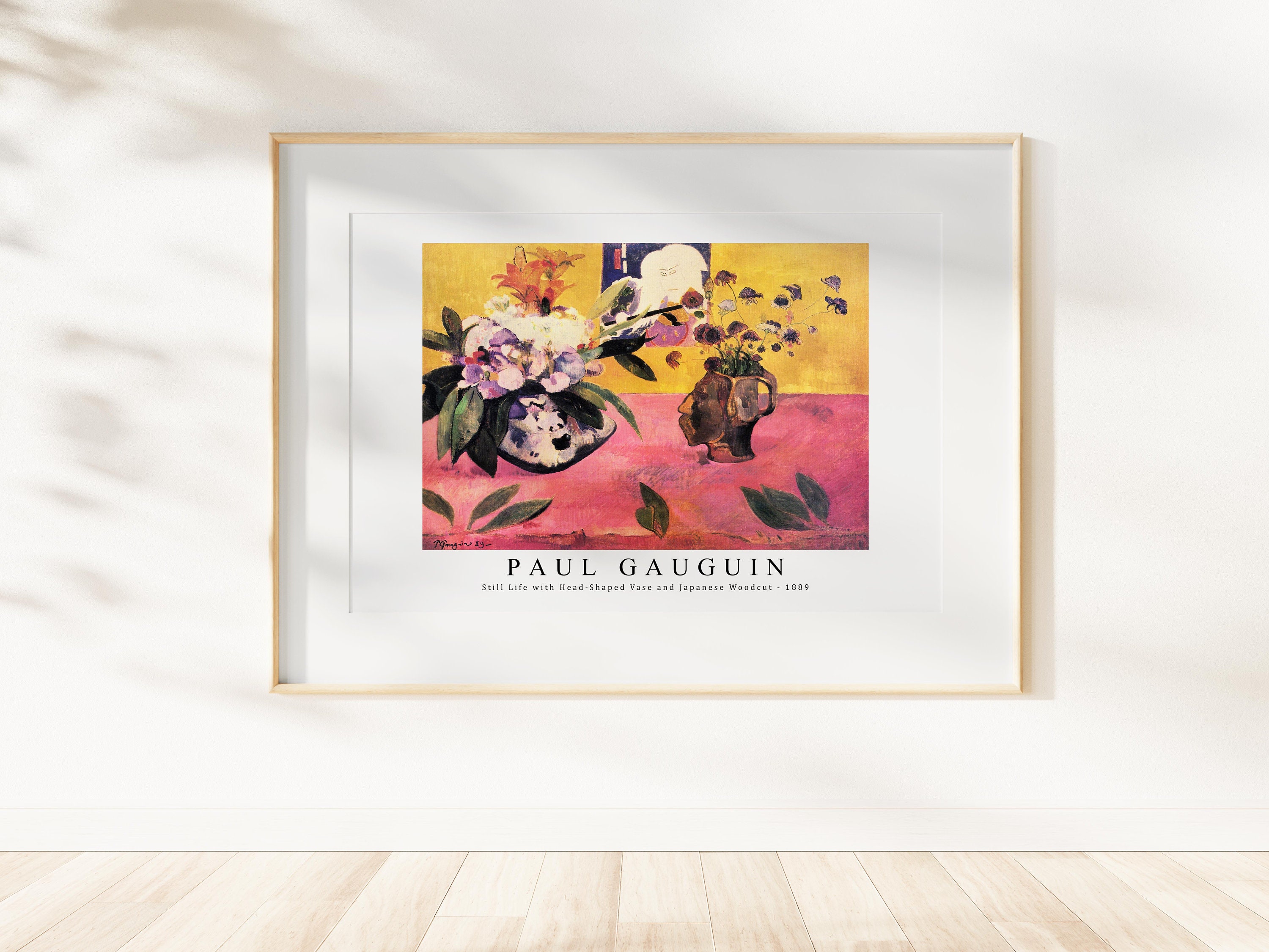 Paul Gauguin、LA MANDOLINE、画集画、新品額装付 still life with mandolin - Paul Gauguin as art print or hand