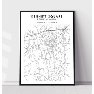 Map Of Kennett Square Pa Harbor Springs City Map Print Harbor Springs Michigan Map - Etsy