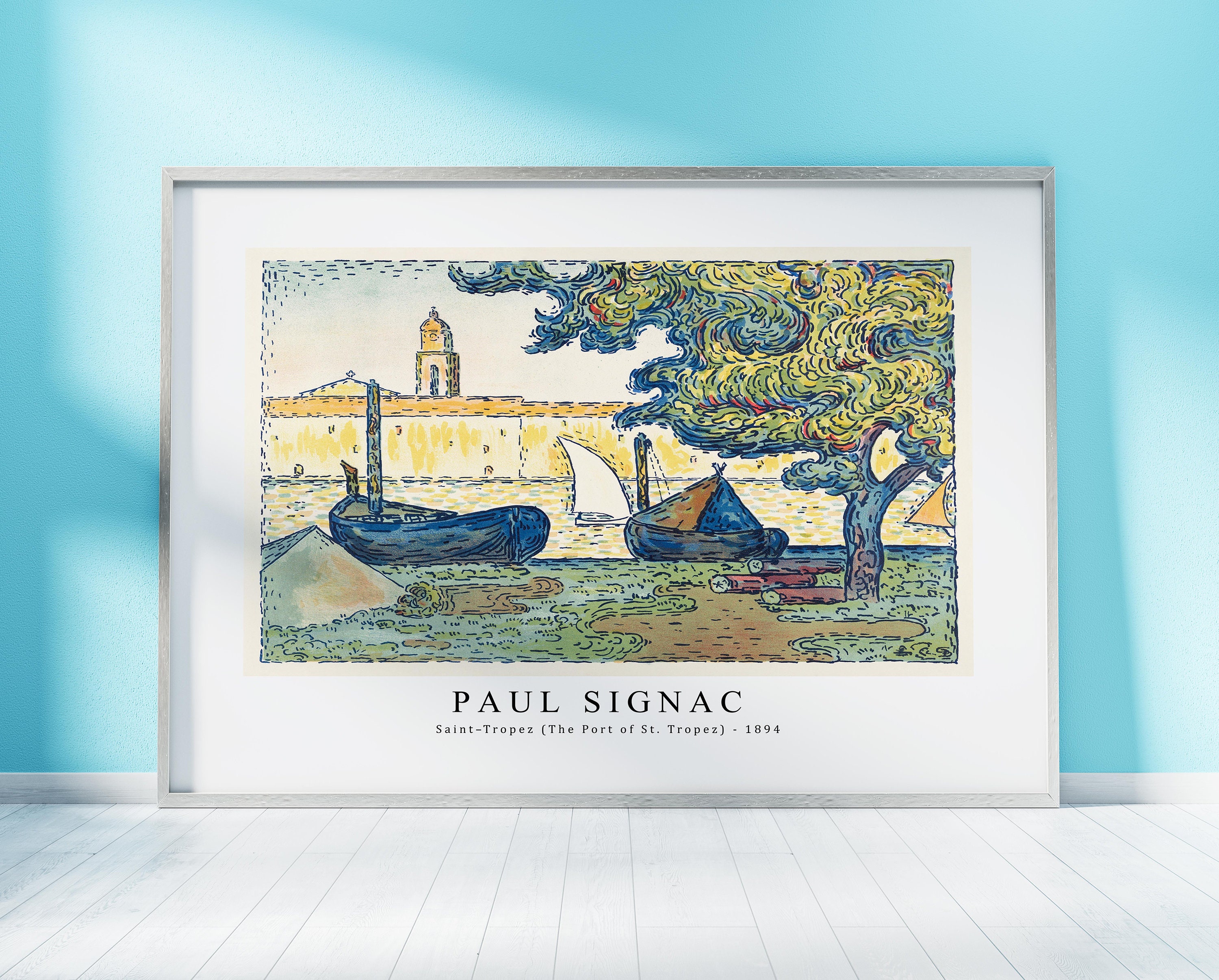 Paul Signac Print Download Digital File - Saint–tropez (the Port