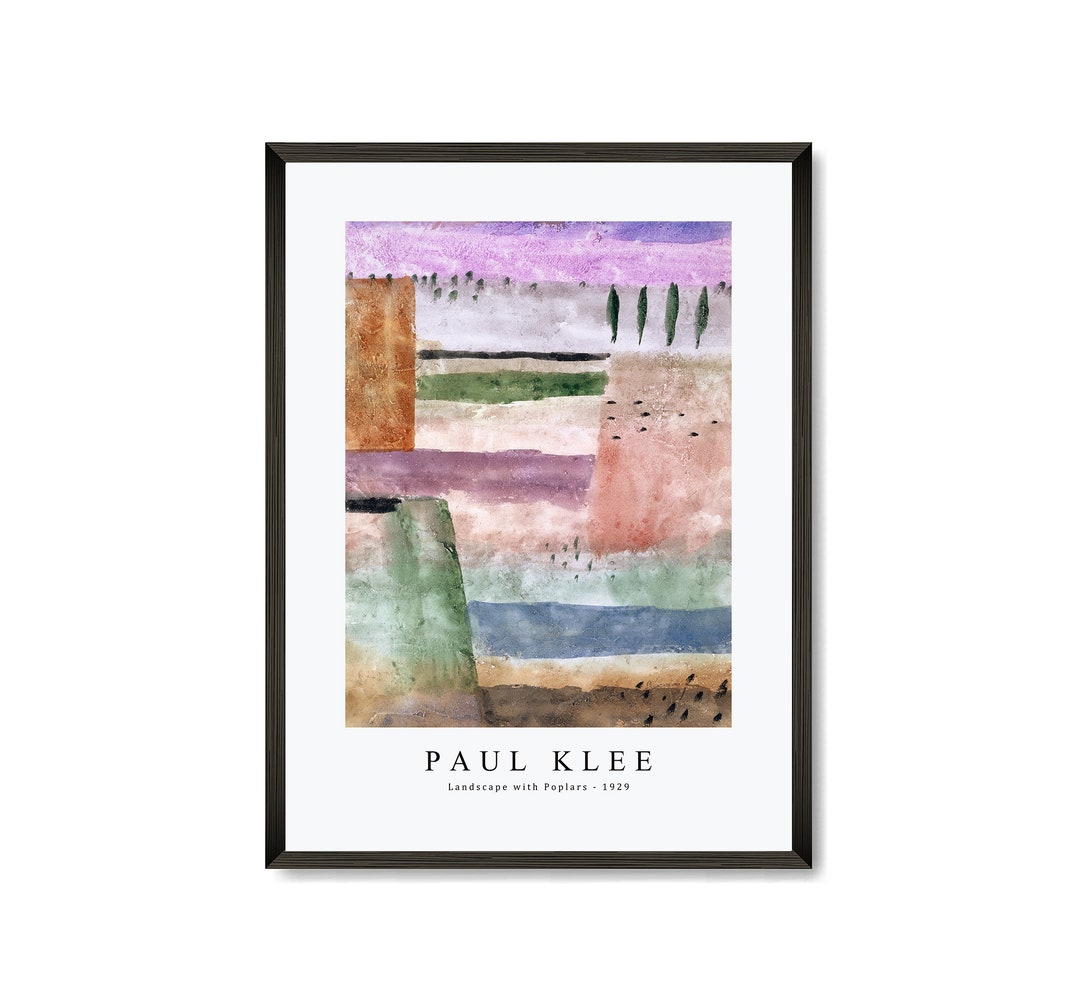 Paul Klee Art Print | Paul Klee-landscape With Poplars 1929