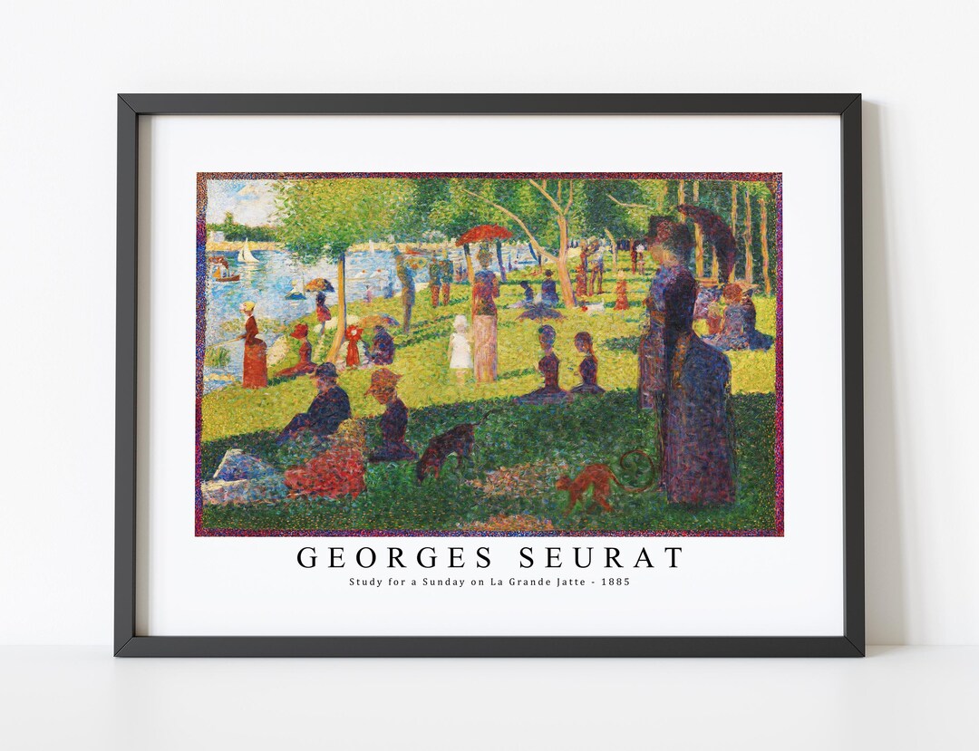 Georges Seurat Art Print | Study for a Sunday on La Grande Jatte