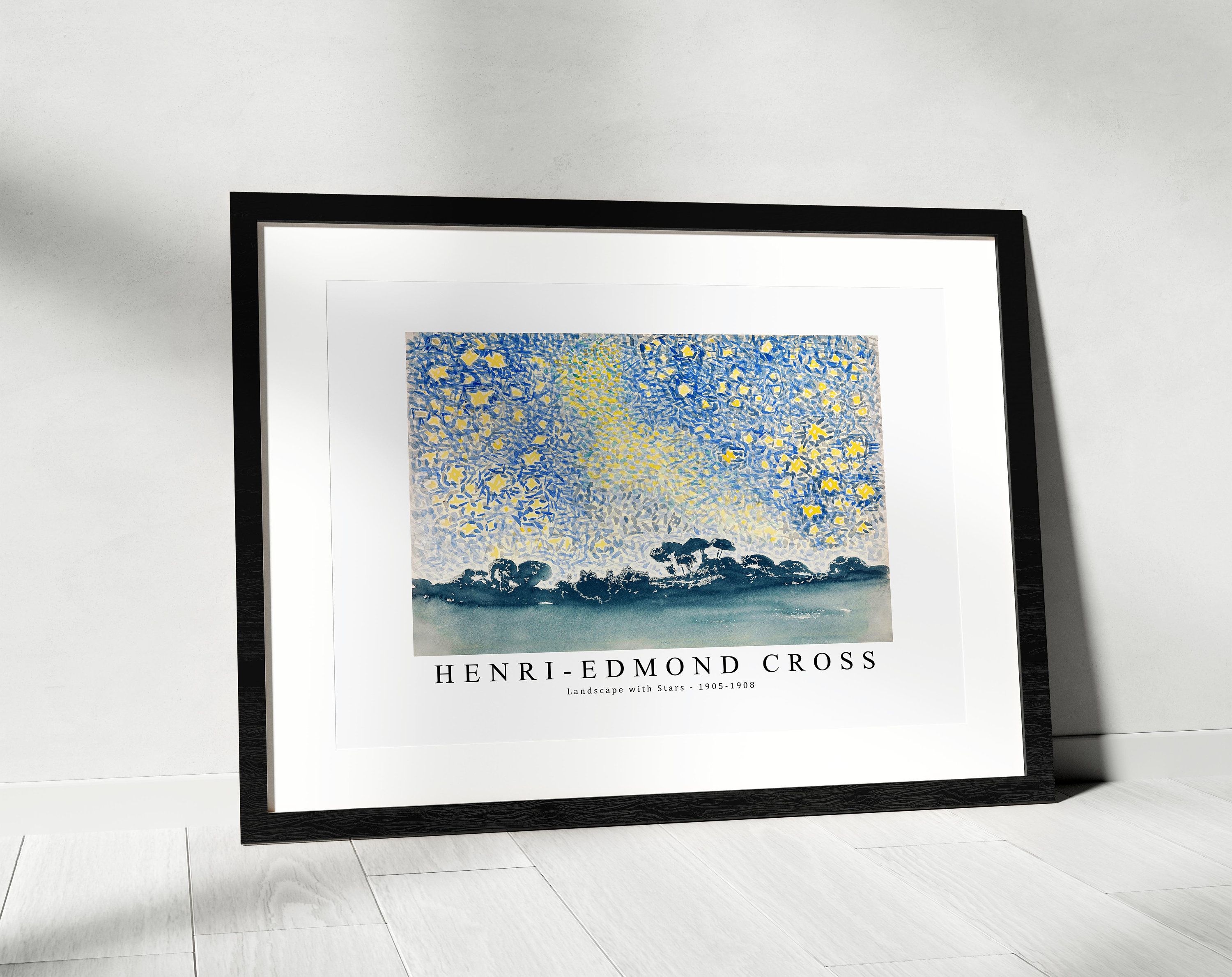 Henri Edmond Cross Art Print | Landscape With Stars 1905-1908