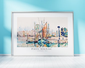 Paul Signac Print Download Digital File - La Rochelle (1911) Wall Art, Frame TV Art Prints, Wall Decor, Download