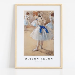 Odilon Redon Print Download Digital File, Odilon Redon - Dancer 1880 Wall Art, FrameTV Art Download