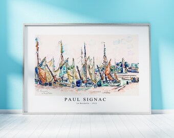 Paul Signac Print Download Digital File - La Rochelle (ca. 1911) Wall Art, Frame TV Art Prints, Wall Decor, Download
