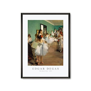 Edgar Degas Art Print | The Dance Class 1874 | Edgar Degas Wall Art Decor