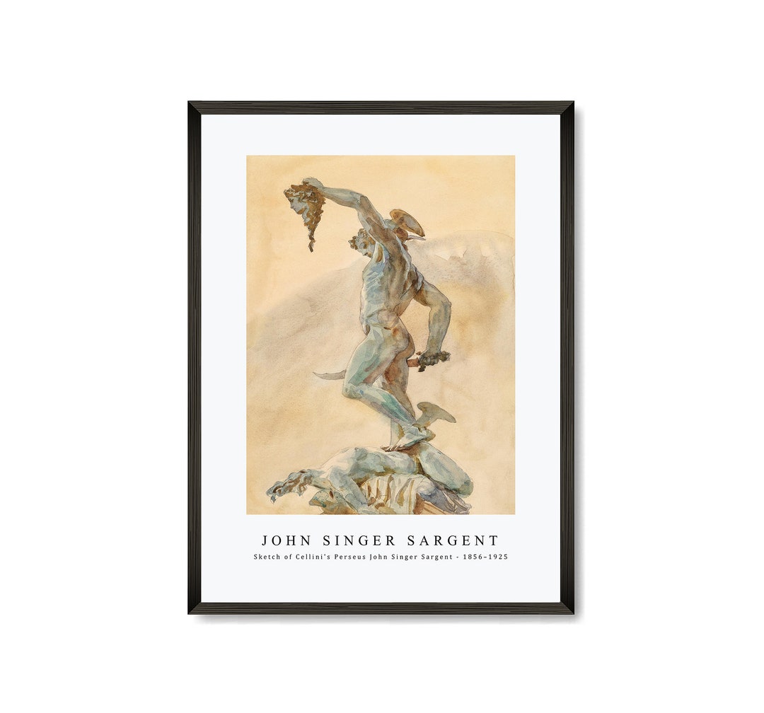 John Singer Sargent - Sketch of Cellini's Perseus John