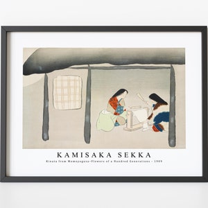 Kamisaka Sekka - Kinuta from Momoyogusa–Flowers of a Hundred Generations (1909) | Kamisaka Sekka Wall Art Decor