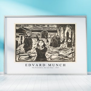 Edvard Munch Print Download Digital File, Edvard Munch - The Pretenders, the Last Hour 1917 Wall Art, FrameTV Art Download