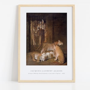 Jacques–Laurent Agasse Print Download Digital File - Group of Whelps Bred (1825) Wall  Art, Frame TV Art Prints, Wall Decor, Download